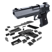 Load image into Gallery viewer, DIY Military Gun Handgun Pistol Desert Eagle Collection Model Can fire Building Blocks Toys For Kids Boys Gifts not Weapon
